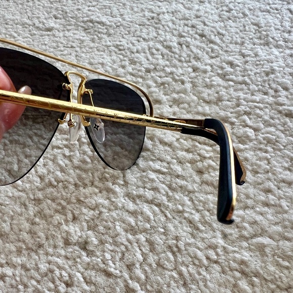LOUIS VUITTON  Grease Mask Sunglasses Z1045W Gold - Picture 5 of 7